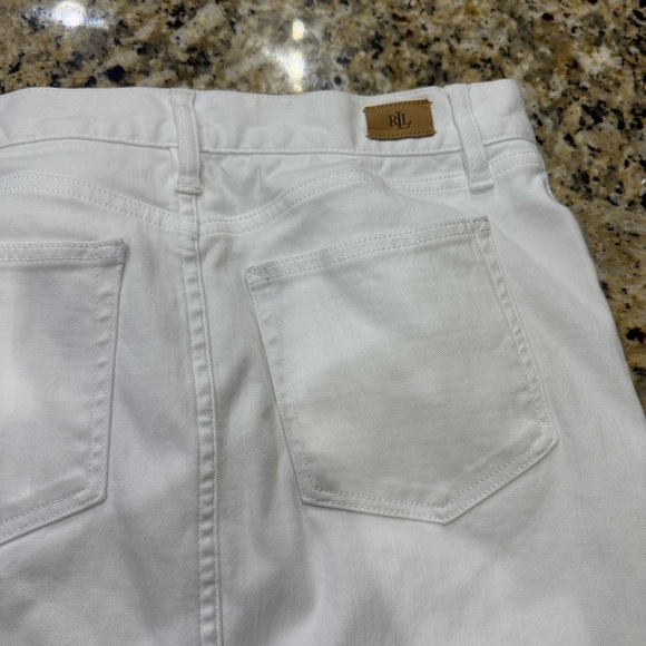 Ralph Lauren Classic White Denim Skirt - Picture 4 of 6